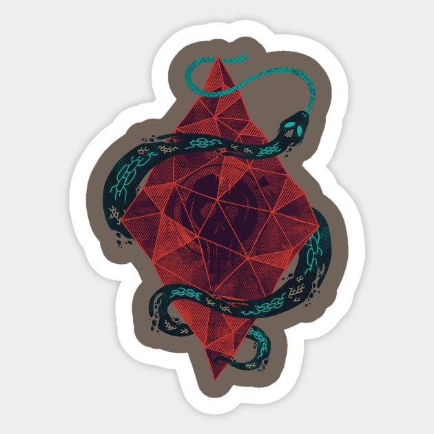 mystic cyrstal Sticker by againstbound